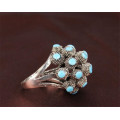 Factory Main Coral Design Men Ring Big Crystal Fashion Men Alloy Rings